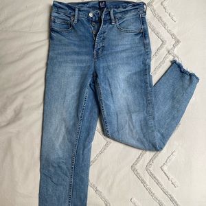 Gap high rise cigarette style jeans